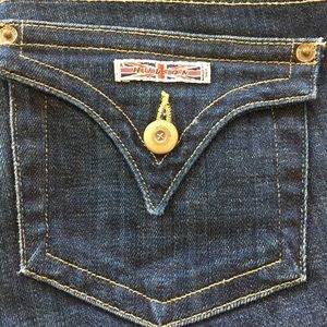 Hudson Signature Button Flap Stretch Bootcut Jeans